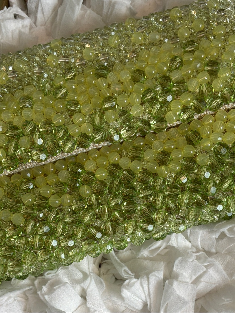 Banana Republic Beaded Lime/Green Clutch - Picture 2 of 7